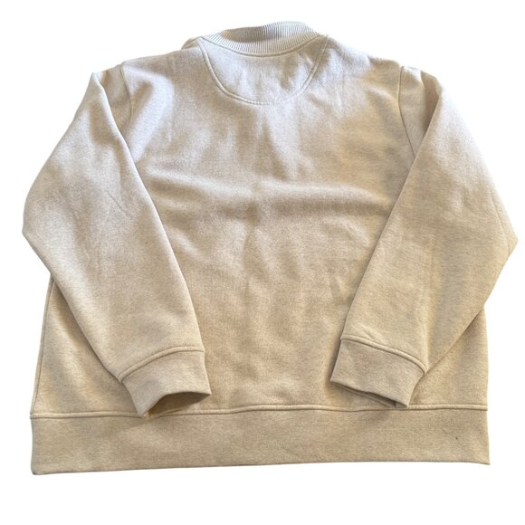 Orvis Men's Sweatshirt 1/4 Zip LS Cotton Cream Pullover, Size XL - Picture 2 of 8